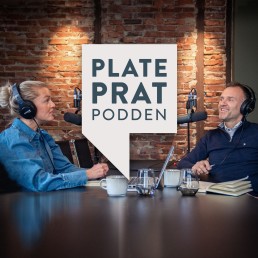 Bilde av Norgipserne Anette og Knut under innspilling av plateprat
