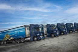 Norgips sine 5 biogass lastebiler