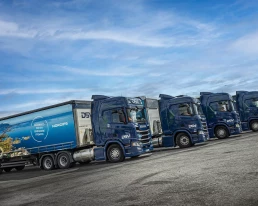 Norgips sine 5 biogass lastebiler