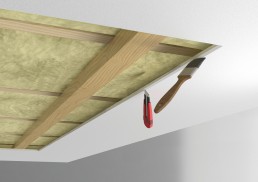 Montere designpanel i eksisterende tak